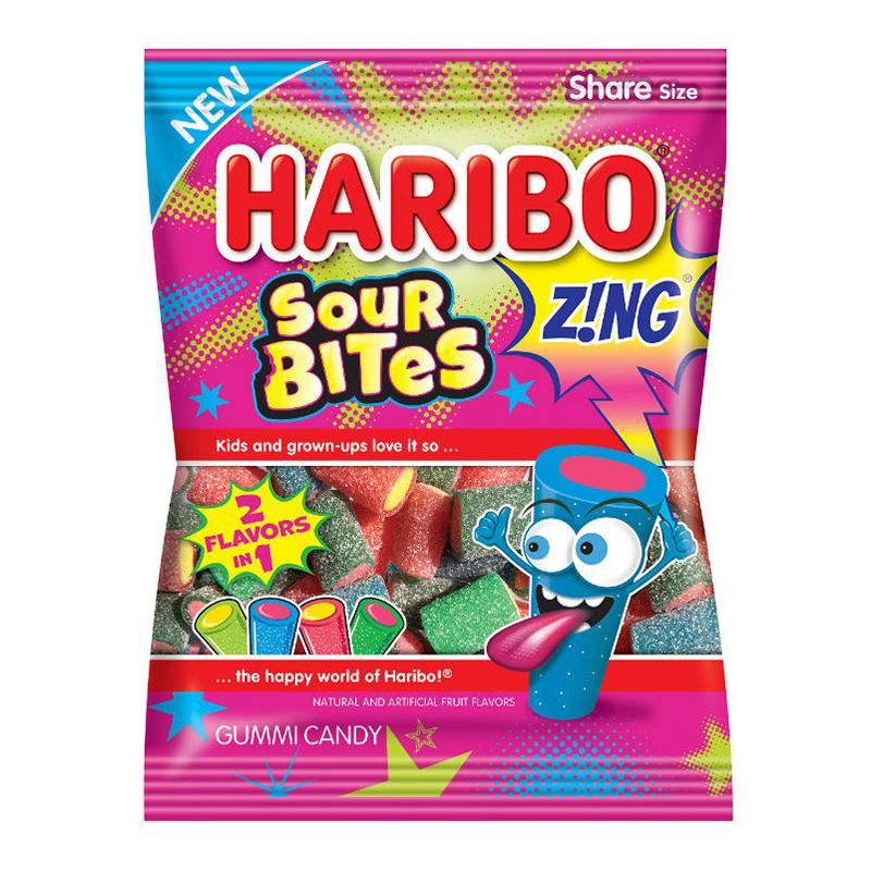 Haribo Zing Sour Bites (USA) Bag 127g - Candy Mail UK