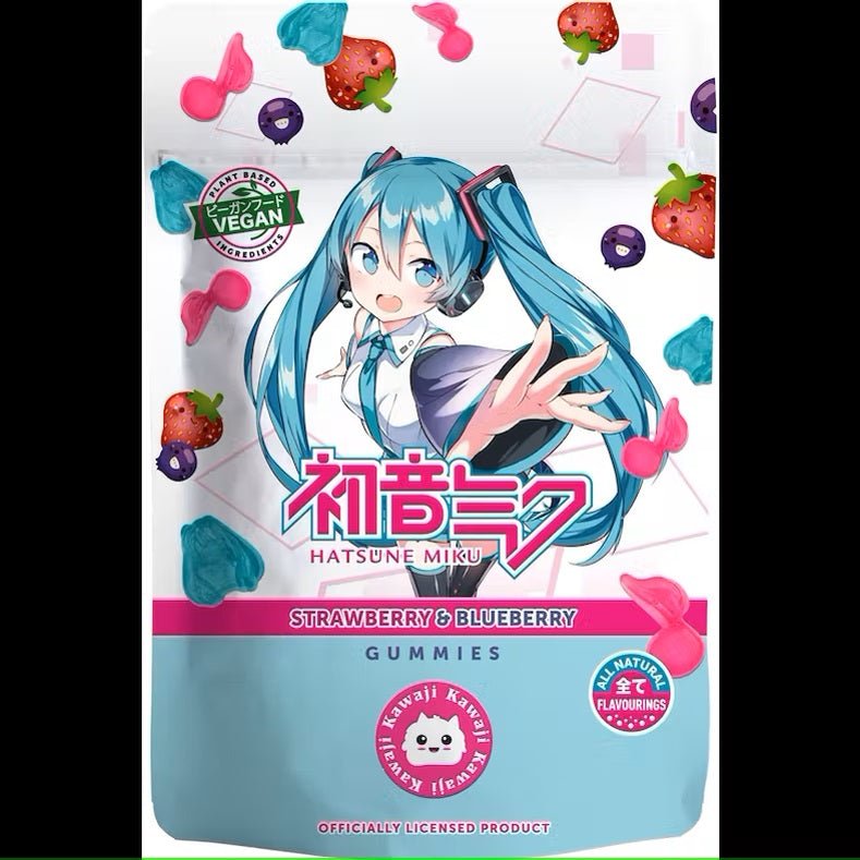 Hatsune Miku Strawberry and Blueberry Gummies 125g - Candy Mail UK