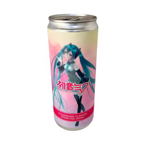 Hatsune Miku Strawberry Flavour Soda 330ml - Candy Mail UK