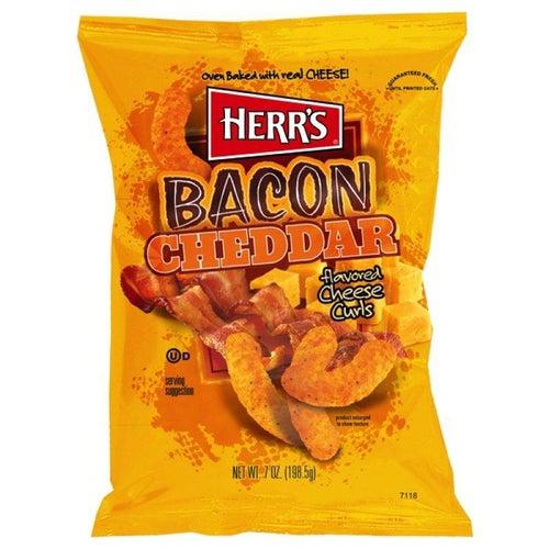 
                  
                    Herr's Bacon Cheddar Cheese Curls 184.3g - Candy Mail UK
                  
                