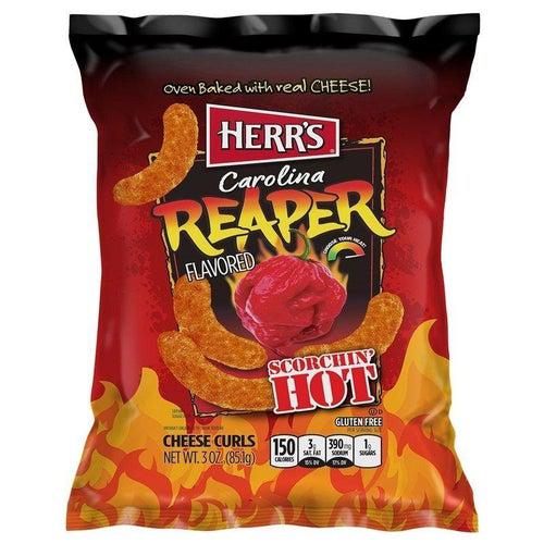 Herr's Carolina Reaper Cheese Curls 184g - Candy Mail UK