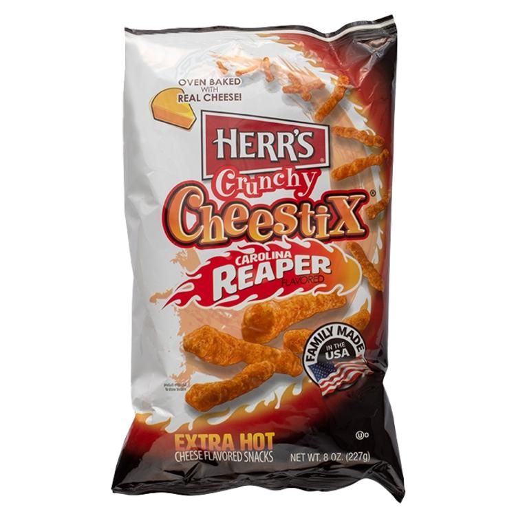 Herr's Crunchy Cheestix Carolina Reaper 227g - Candy Mail UK