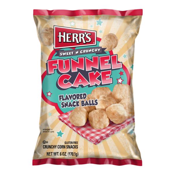Herr's Funnel Cake Flavoured Snack Balls 170g - Candy Mail UK