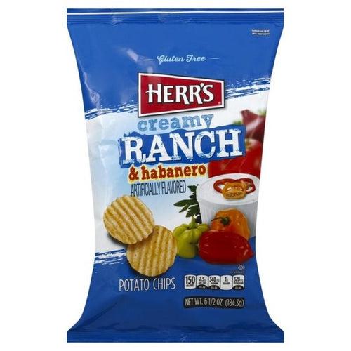 Herr's Ranch and Habanero Chips 184.3g - Candy Mail UK