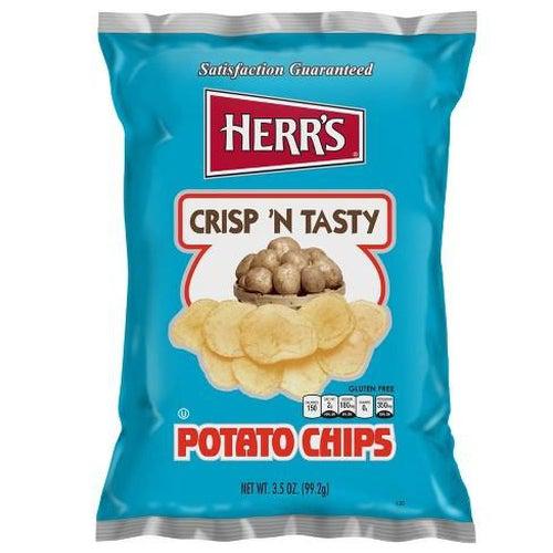 Herr's Regular Crisp and Tasty Potato Chips 99g - Candy Mail UK