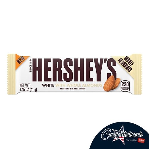 Hershey White with Almonds 41g (Best Before June 2022) - Candy Mail UK