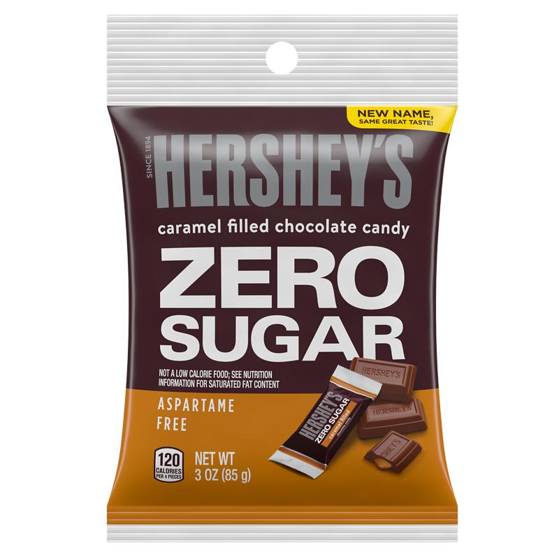 Hershey's Caramel Filled Chocolate Candy Zero Sugar 85g - Candy Mail UK
