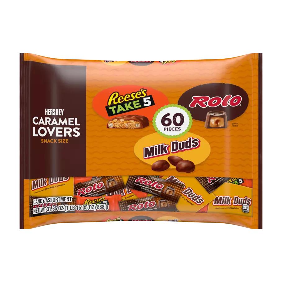 Hershey's Caramel Lovers Snack Size Take 5, Rolo & Milk Dud's 60 Pieces 888g - Candy Mail UK