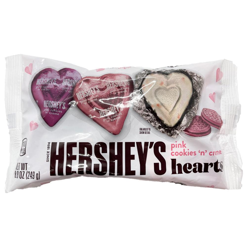 Hershey's Pink Cookies 'n' Creme Hearts 249g - Candy Mail UK