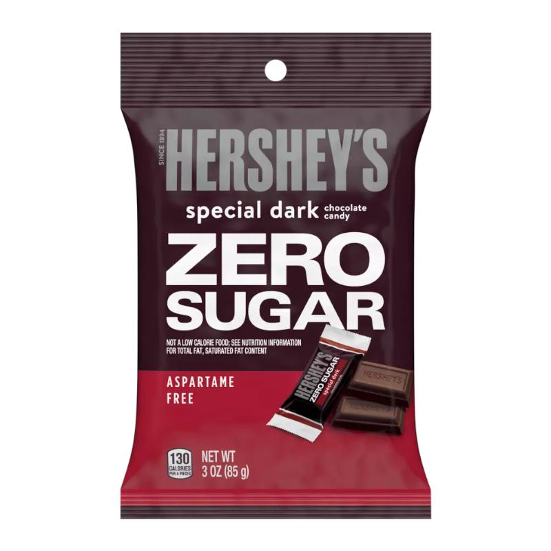 Hershey's Special Dark Chocolate Candy Zero Sugar 85g Best Before November 2022 - Candy Mail UK