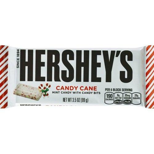 Hershey's White Candy Cane Large Bar 99g - Candy Mail UK