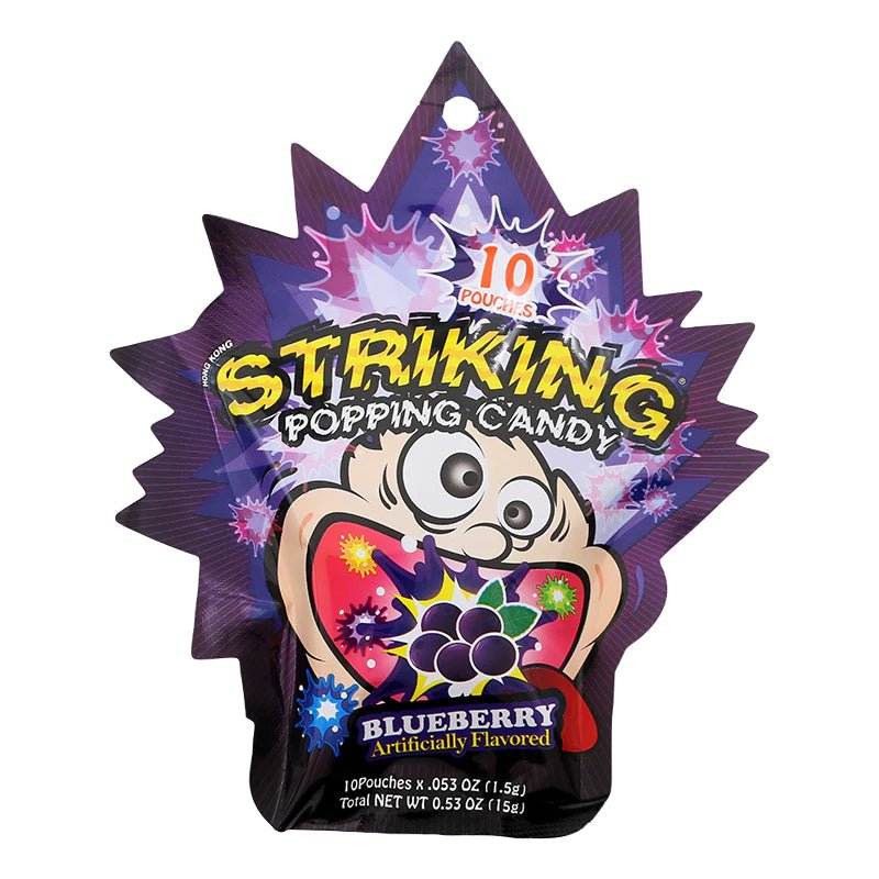 Hong Kong Striking Blueberry Popping Candy 15g - Candy Mail UK