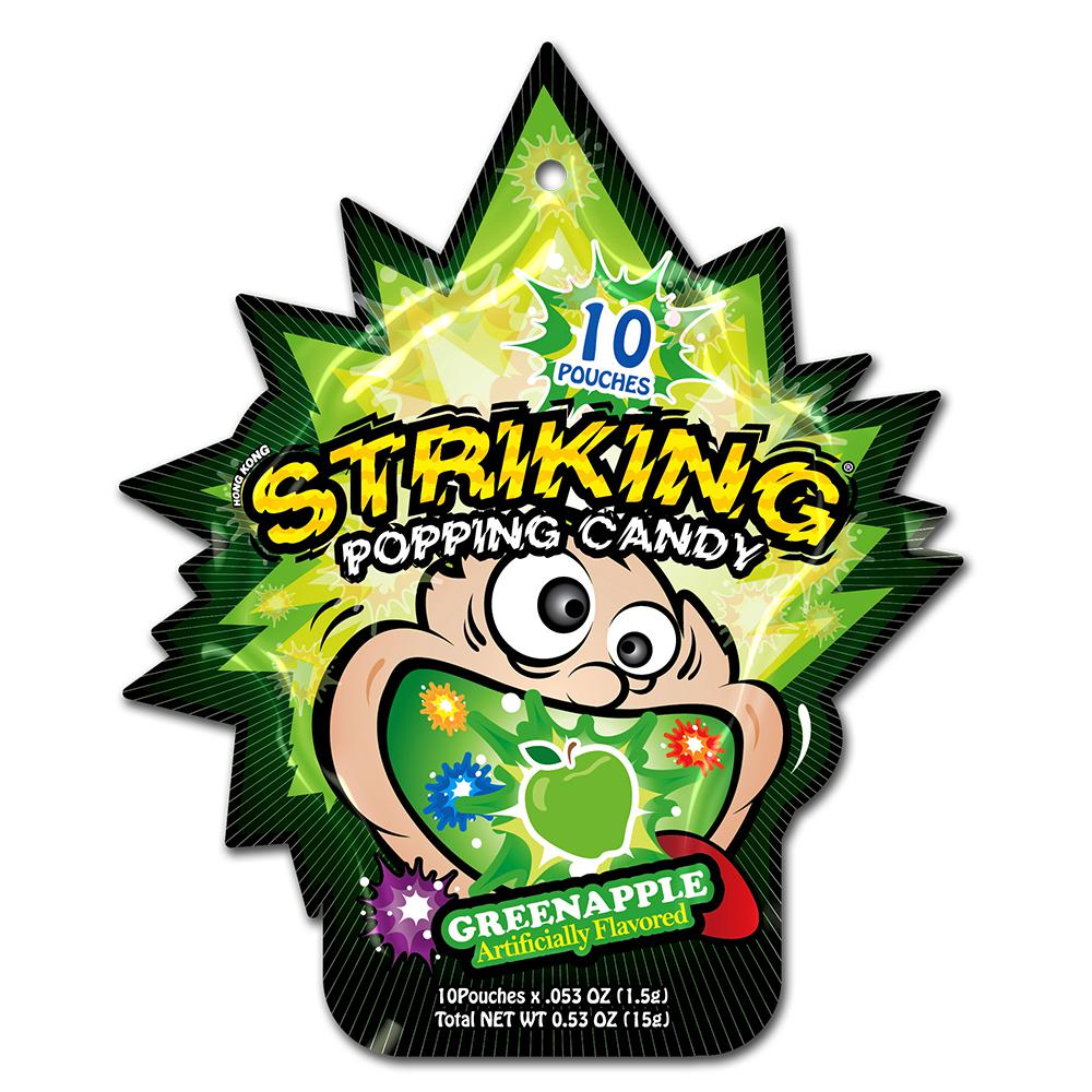 Hong Kong Striking Green Apple Popping Candy 15g - Candy Mail UK