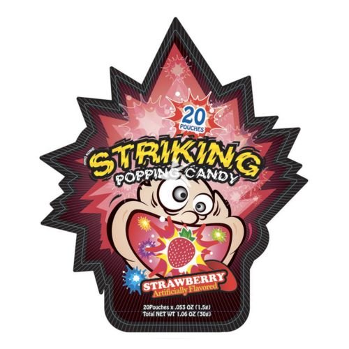 Hong Kong Striking Strawberry Popping Candy 30g - Candy Mail UK