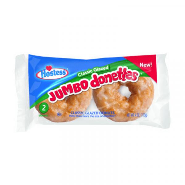 Hostess Glazed Jumbo Donettes 2 Pack 113g - Candy Mail UK