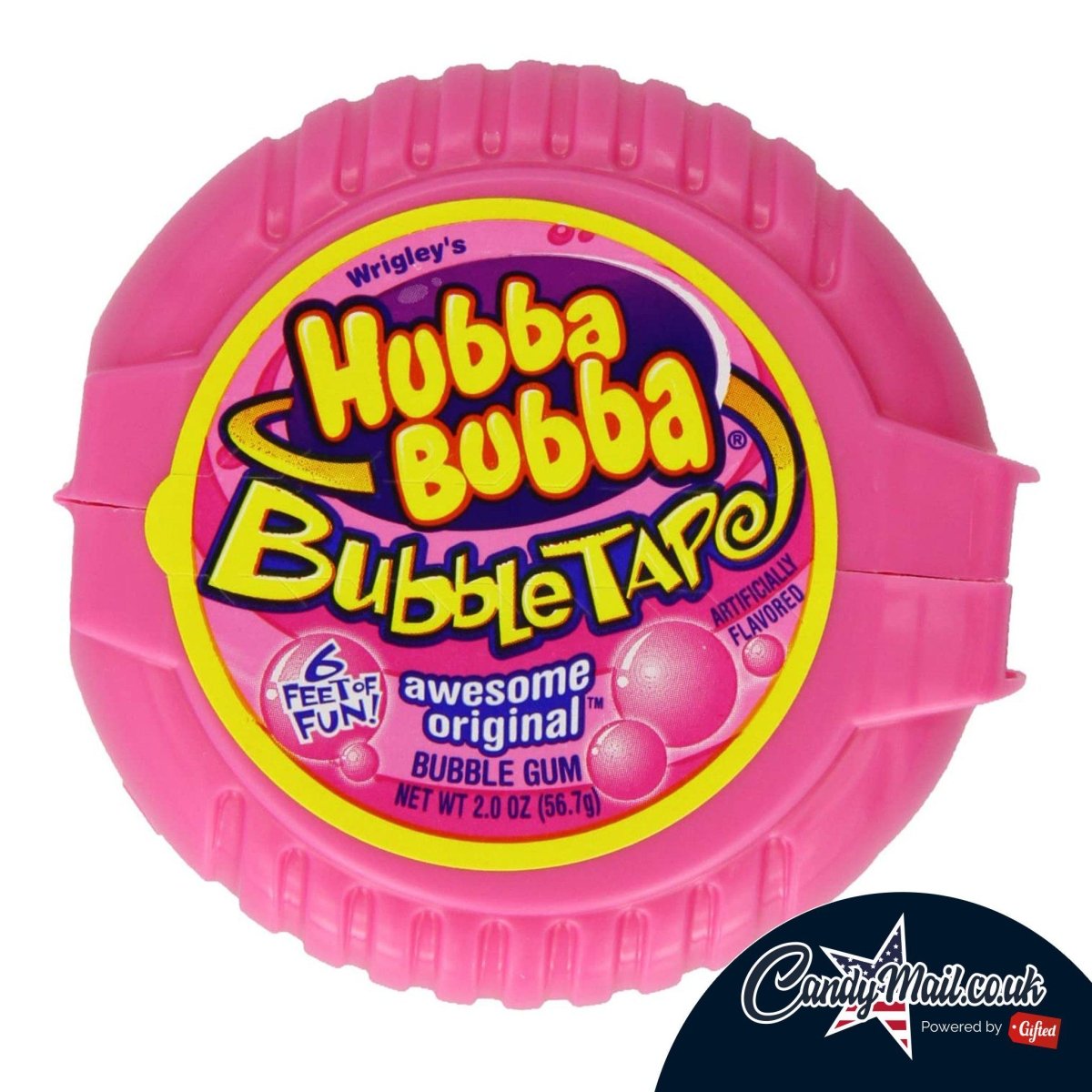 Hubba Bubba (Awesome Original) Fancy Fruit Gum 56g (BBE 17/06/21) - Candy Mail UK