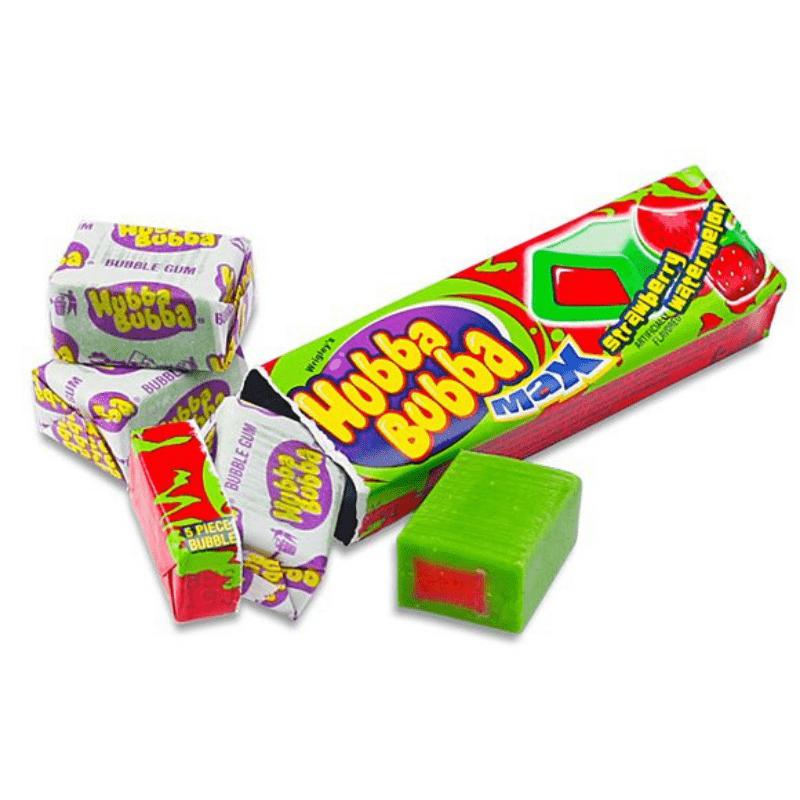 Hubba Bubba Max Strawberry and Watermelon 5 Piece Gum 40g - Candy Mail UK