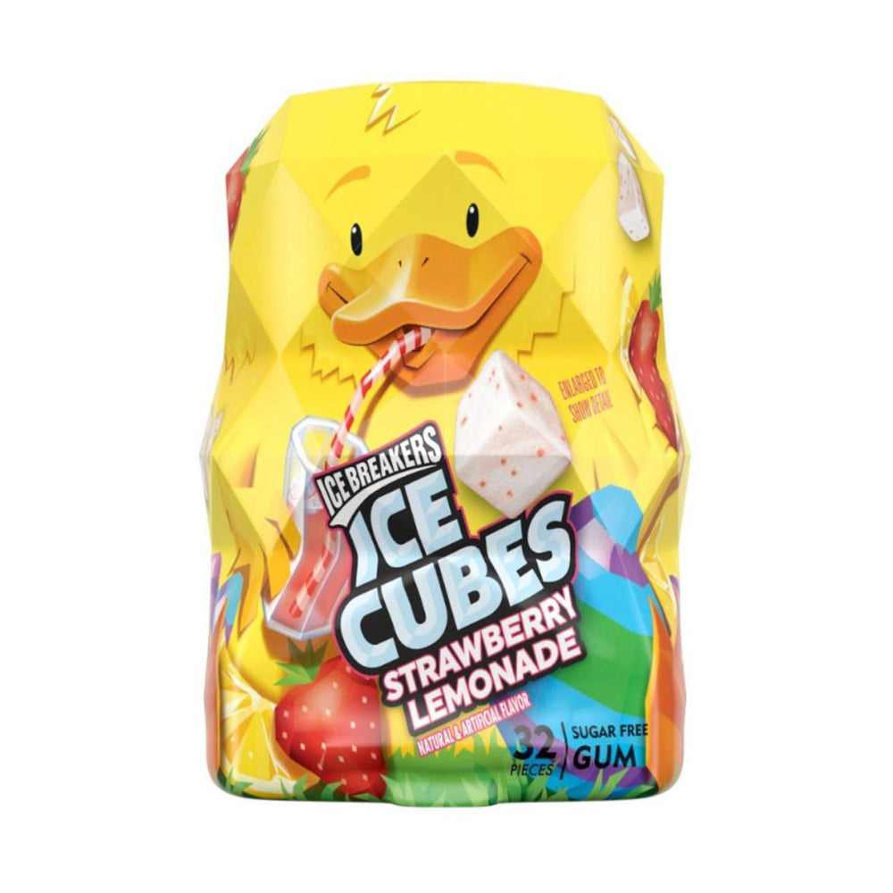 Ice Breakers Ice Cubes Strawberry Lemonade 74g Best Before November 2022 - Candy Mail UK