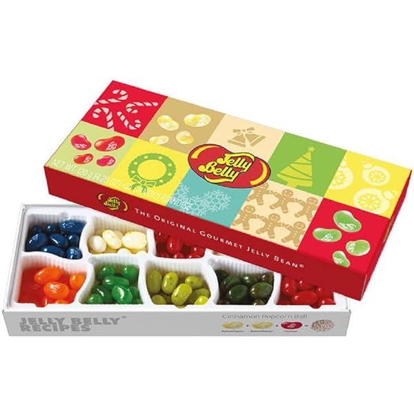Jelly Belly 10 Flavour Christmas Gift Box 125g - Candy Mail UK
