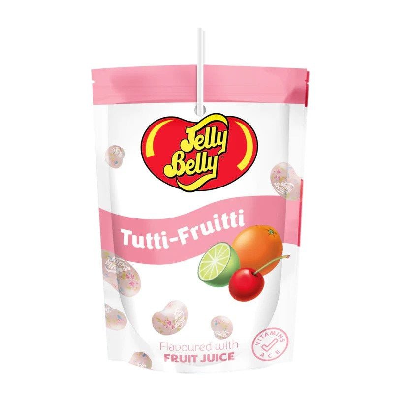 Jelly Belly Tutti-Frutti Flavour Fruit Juice Pouch 200ml - Candy Mail UK