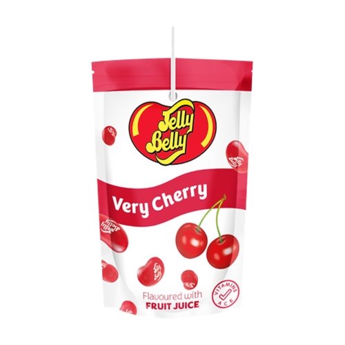 Jelly Belly Very Cherry Flavour Fruit Juice Pouch 200ml - Candy Mail UK