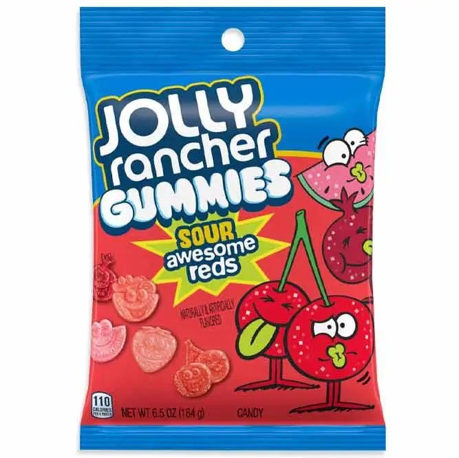 Jolly Rancher Gummies Sour Awesome Reds 184g - Candy Mail UK