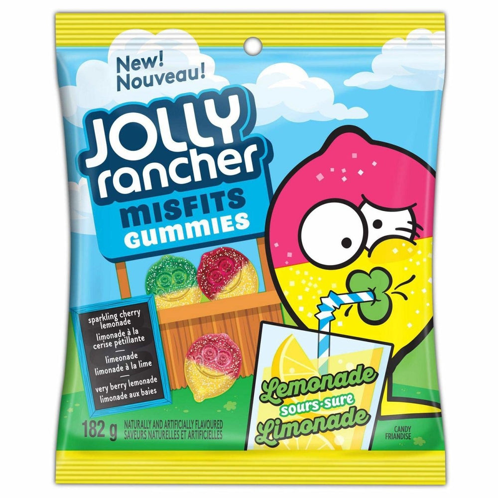 Jolly Rancher Misfits Lemonade Sours (Canada) 182g BB ( Aug 2022) - Candy Mail UK