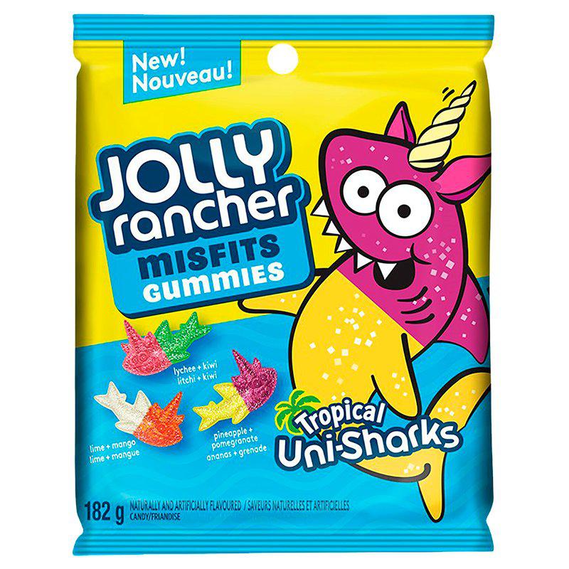 Jolly Rancher Misfits Tropical Unisharks (Canada) 182g - Candy Mail UK