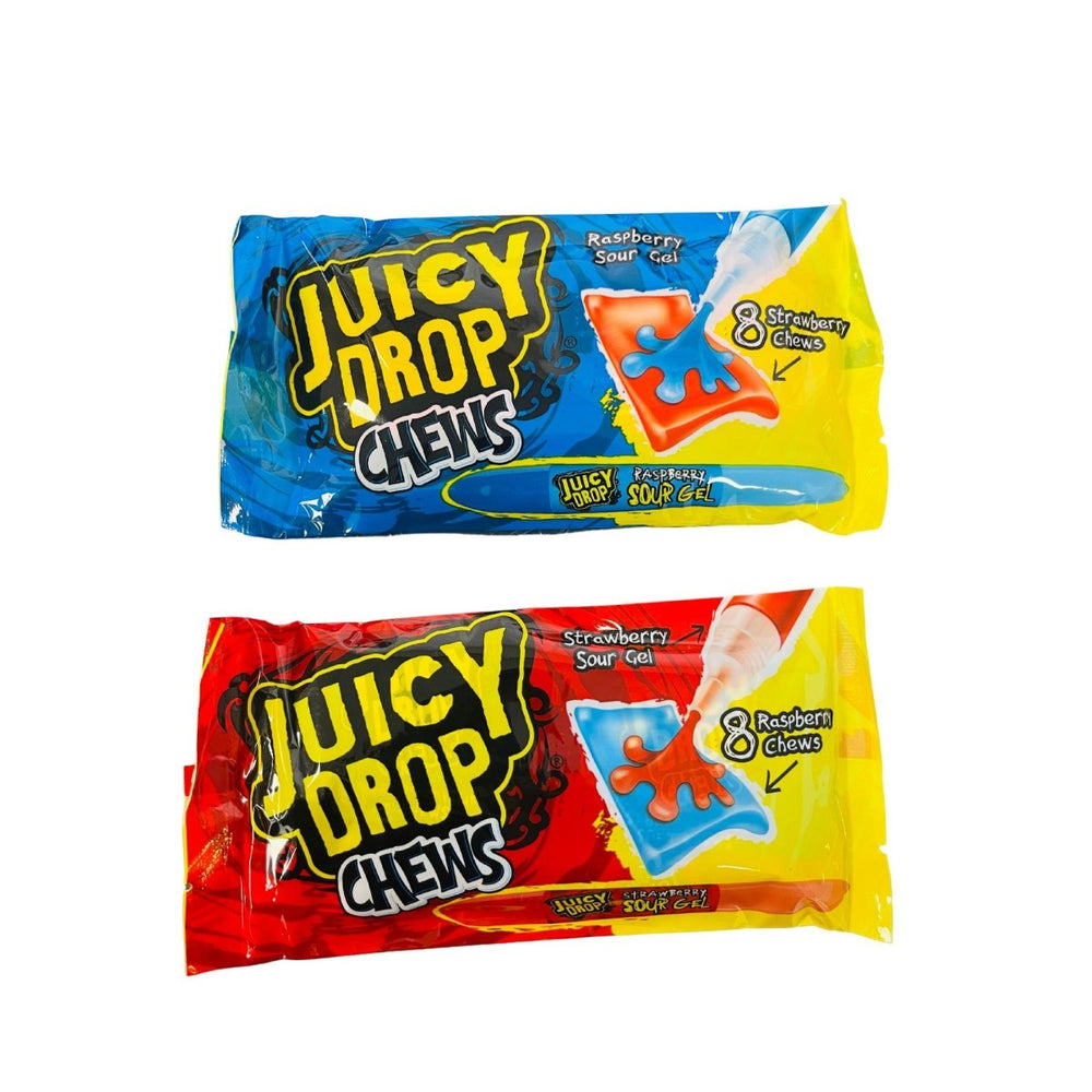 Juicy Drop Chews & Sour Gel 67g (Assorted Designs) - Candy Mail UK