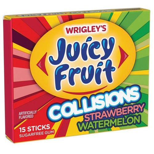 Juicy Fruit Collisions Strawberry Watermelon 65g - Candy Mail UK