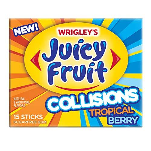 Juicy Fruit Collisions Tropical Berry 65g - Candy Mail UK
