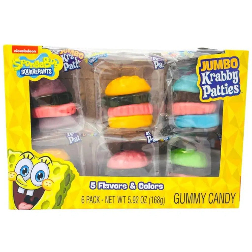 Jumbo Krabby Patty Gummy Candy 168g - Candy Mail UK