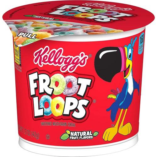 Kellogg's Froot Loops Cereal Cup 42g - Candy Mail UK