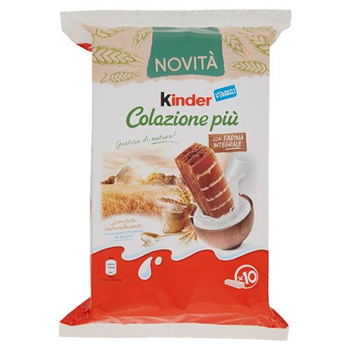 Kinder Calzione Piu Intergrale Snack Cake 290g Best Before 6th May 2022 - Candy Mail UK