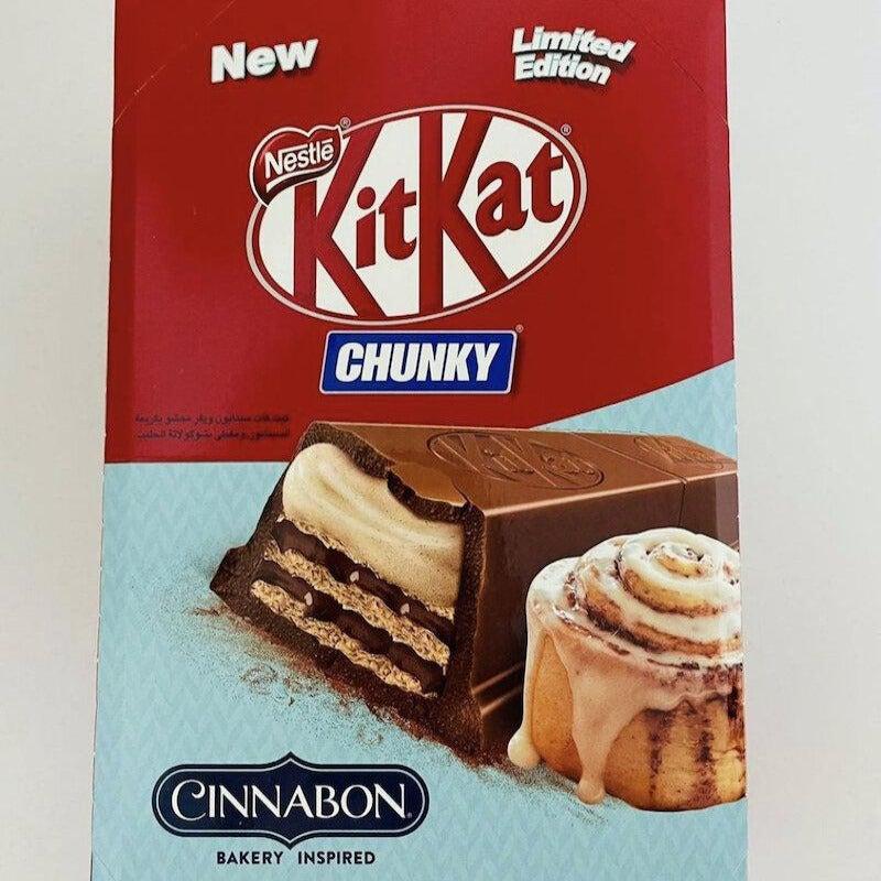 Kit Kat Chunky Cinnabon (Dubai) 41.5g (Some Melting in transit) - Candy Mail UK