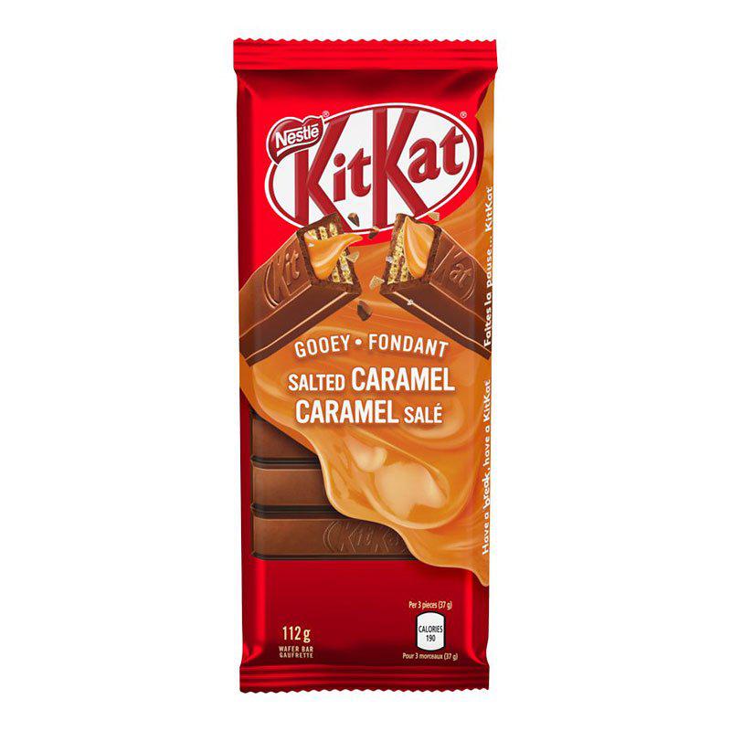 KitKat Gooey Salted Caramel (Canada) 112g - Candy Mail UK