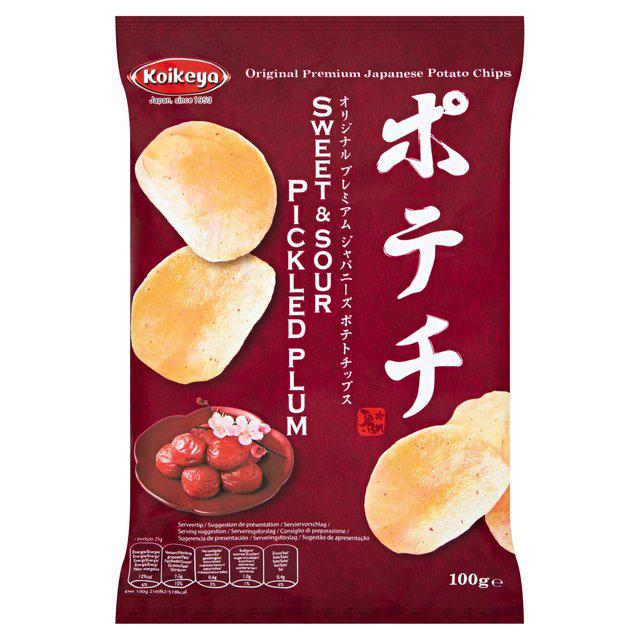 Koikeya Sweet and Sour Pickled Plum Crisps 100g - Candy Mail UK