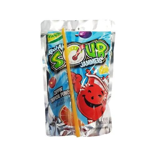 Kool Aid Sour Jammers Zappin Tropical Punch 177ml - Candy Mail UK