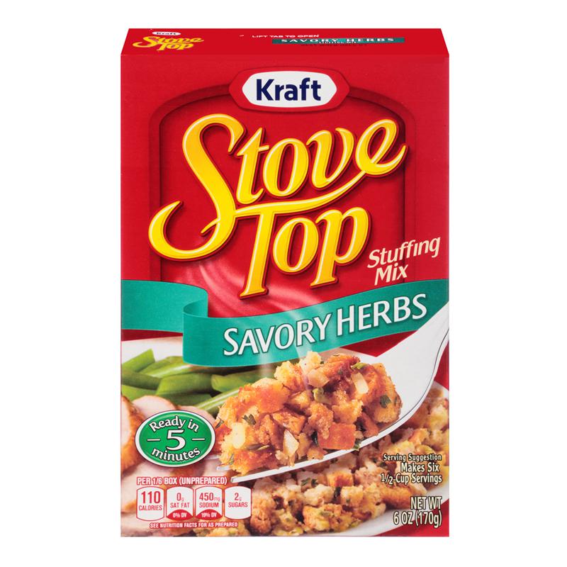 Kraft Stove Top Savoury Herbs Stuffing 170g Best Before 30th Sept 2022 - Candy Mail UK