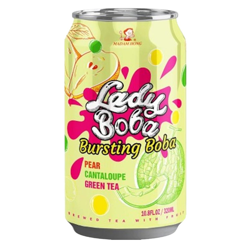 Lady Boba Pear and Melon Bubble Tea 320ml - Candy Mail UK