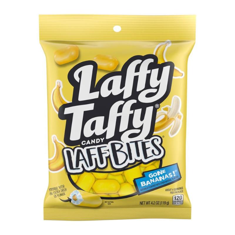 Laffy Taffy Banana Laff Bites 119g - Candy Mail UK