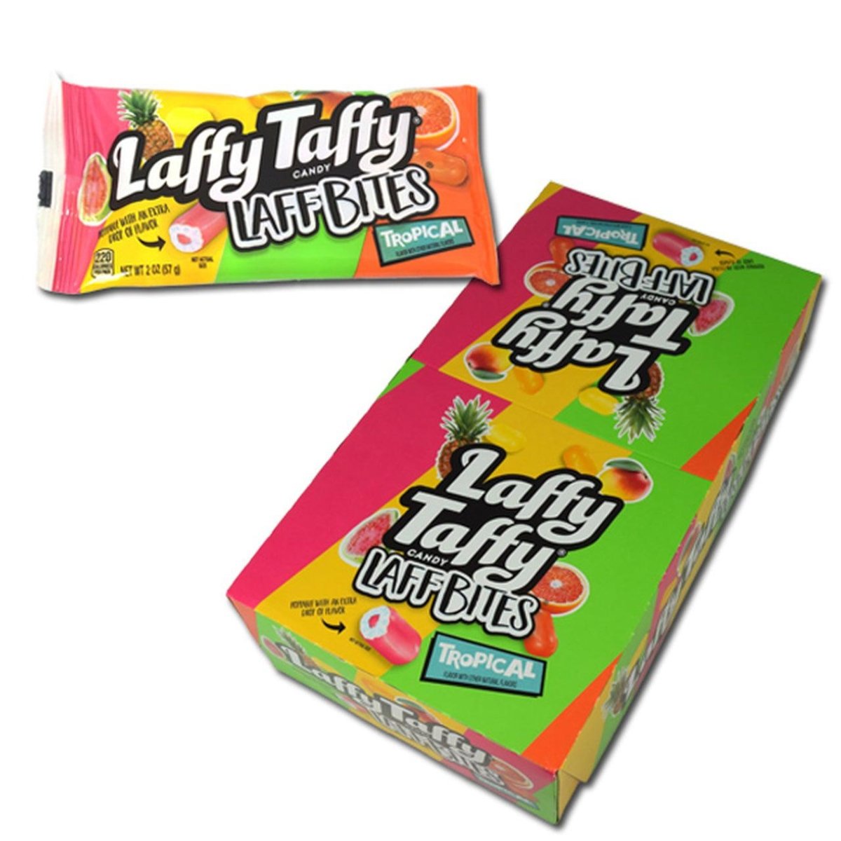 Laffy Taffy Laff Bites Tropical 58g - Candy Mail UK