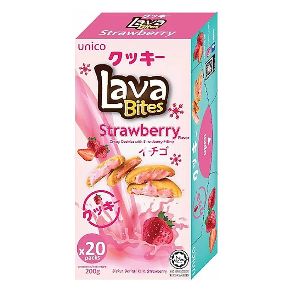 Lava Bites Cookies Strawberry 200g - Candy Mail UK