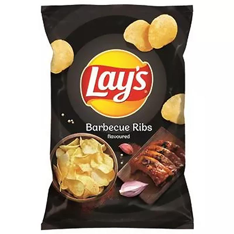 Lay's Barbecue Ribs (EU) 140g Best Before 30th April 2023 - Candy Mail UK