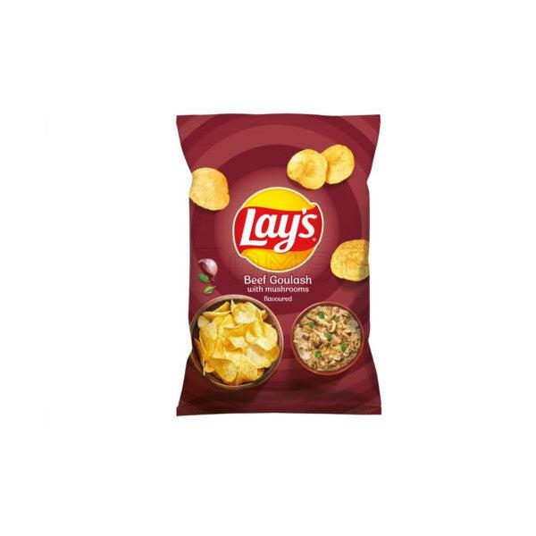Lay's Beef Goulash Crisps 140g Best Before 15th April 2023 - Candy Mail UK