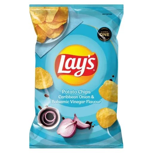 Lay's Caribbean Onion & Balsamic Vinegar (South Africa) 105g - Candy Mail UK