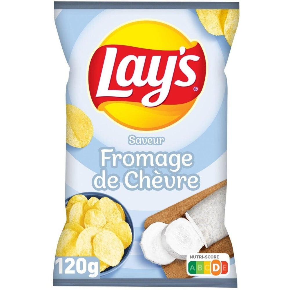 Lay's Crisps Goats Cheese (France) 120g BB (16/07/22) - Candy Mail UK