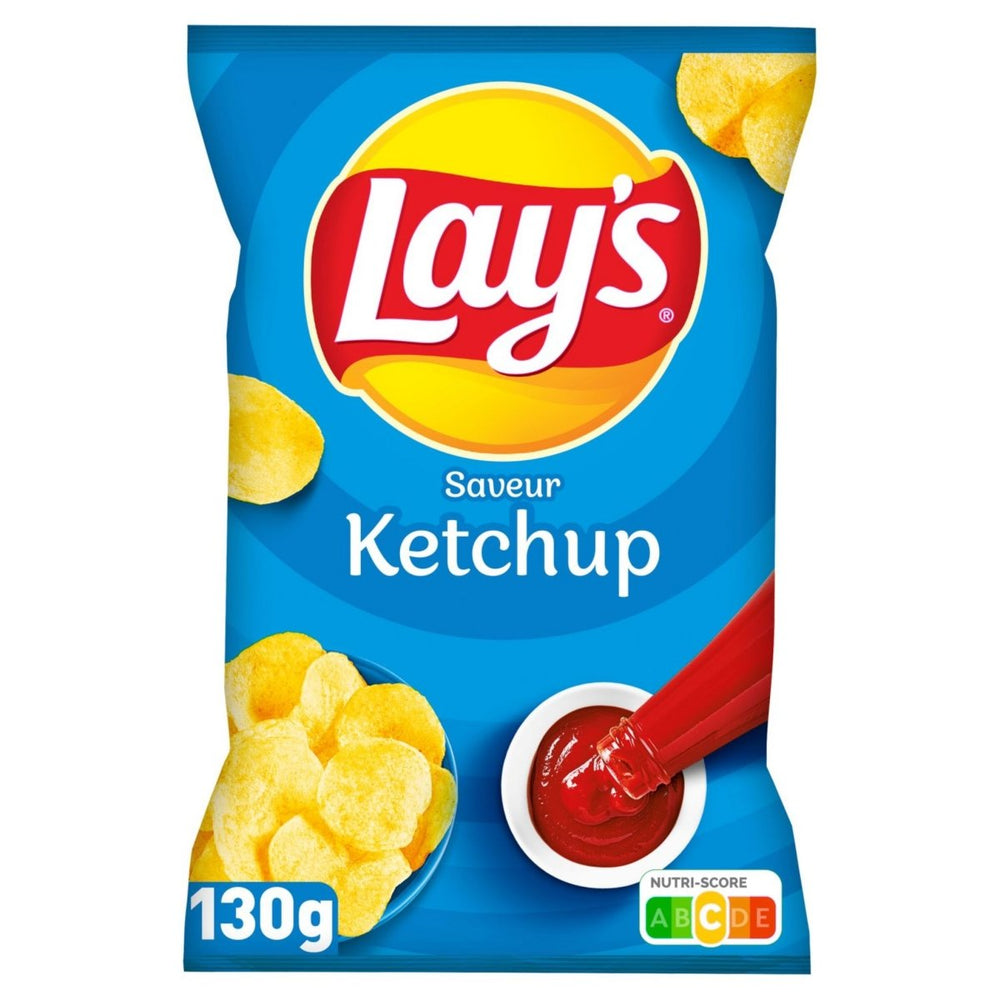 Lay's Crisps Ketchup (France) 130g - Candy Mail UK