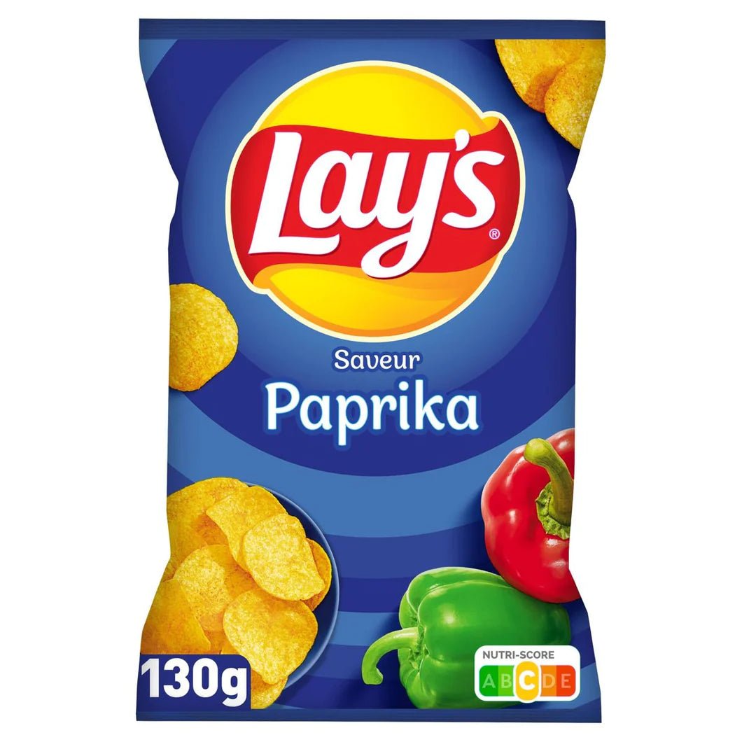 Lay's Crisps Paprika (France) 130g - Candy Mail UK