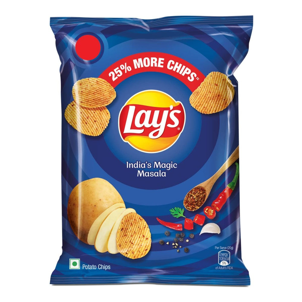 Lay's India's Magic Masala Flavour Crisps (India) 50g - Candy Mail UK